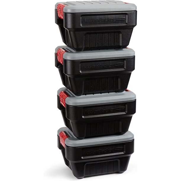 Uniidea 48 Gal Lockable Storage Bin Industrial Rugged Large Storage