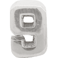 thumbnail image 2 of 925 Sterling Silver Charm For Bracelet Number 9 Bead Alphabet Numeral, 2 of 8