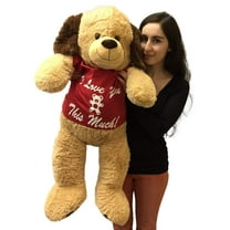 3 Foot Giant Stuffed Puppy Dog 36 Inch Soft Wears Removable Tshirt I Love You This Much