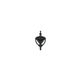 thumbnail image 2 of Deltana DK7356U19 Door Knocker; Victorian; Black Finish, 2 of 2