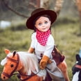 thumbnail image 2 of THE QUEEN'S TREASURES 18 Doll Clothes & Accessories, 8 PC Complete Authentically Styled Frontier Girl Outfit, Hat, and Boot Shoes, Compatible for Use with American Girl. Doll & Horse NOT Included, 2 of 5