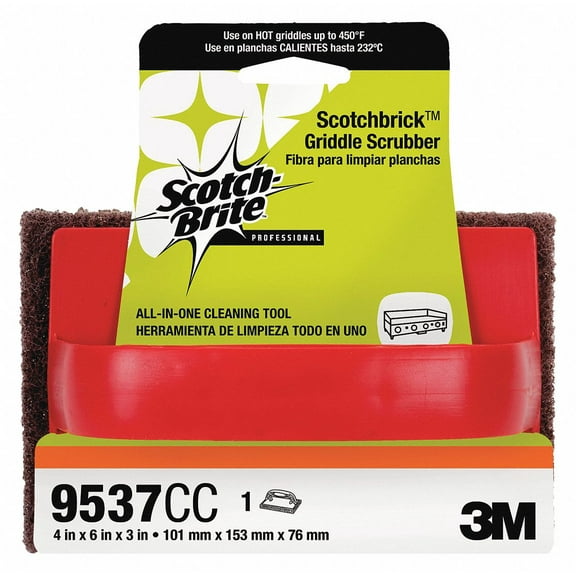 Scotch-Brite Scrubber Sponge,4" L x 6" W,PK4  9537CC