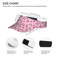 thumbnail image 3 of Kdxio Cute Flamingo Print Sun Visor Hat Golf Visor Adjustable Velcro Outdoor Sports Cap for Men Women, 3 of 7