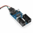 thumbnail image 4 of Placa base USB 9pin Header Extensor Velocidad rápida 1 a 2 Convertidor Divisor Matsuzay, 4 of 6