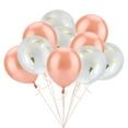 thumbnail image 3 of Globo de helio, 10 globos de papel de aluminio de 10 pulgadas, color plateado, durabilidad extendida, 3 of 8