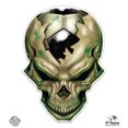 thumbnail image 1 of Soccer Skull - 3" Vinyl Sticker - For Car Laptop I-Pad Phone Helmet Hard Hat - Waterproof Decal, 1 of 1