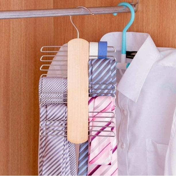 Perchas Blancas Colgador De Cinturones De Madera Piezas Percha