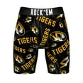 thumbnail image 3 of Men's Rock Em Socks  Black Missouri Tigers Allover Logo Underwear and Crew Socks Combo Pack, 3 of 3
