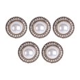 thumbnail image 4 of 5x Rhinestone Buttons, Embellishments Flat Back Buckles Fashion Sparkly Sew on for Wedding Bouquet Jewelry Making DIY Scrapbooking Headband Style B, 4 of 7