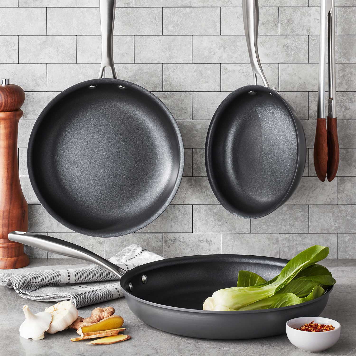 Member's Mark 3-Piece Hard Anodized Fry Pan Set - Samsclub.com