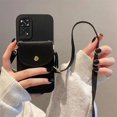 thumbnail image 4 of Note11s Crossbody Card Slot Bag Holder Case On For Xiaomi Redmi Note 11 8 9 10 7 Pro 11s 10s 9s 11pro 4g 5g Cord Silicone Cover, 4 of 5