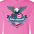 thumbnail image 4 of Inktastic Red Friday Remembering Everyone Deployed with Eagle and Shield Long Sleeve T-Shirt, 4 of 5