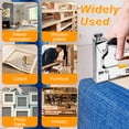 thumbnail image 6 of Topsome Upholstery 4 in 1 Staple Gun Heavy Duty with 4000 Staples, Staple Remover and Gloves, Manual Adjustment Stapler Gun for Wood, Crafts, Wall, Arts, DIY, Decoration, 6 of 7