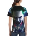 thumbnail image 5 of Joker Harley Quinn Suicide Youth Unisex T-Shirt Crewneck Short Sleeve Double-Sided Print Tee Shirts Top For Boys Girls Kid Teen X-Large, 5 of 6