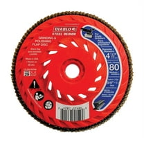 Diablo Steel Demon 4-1/2 in. Dia. x 5/8 in. Ceramic Thread Arbor Flap Disc 80 Grit 12000 rpm 1 pk