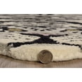 thumbnail image 5 of Linon 3' X 5' Jungle Tiger Shaped Accent Rug in White and Black Wool, 5 of 8