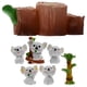 thumbnail image 1 of Figuras de Koala en miniatura, 7 Uds., estatuas de Koala en miniatura de resina DIY, adornos en miniatura, estilo mixto, 1 of 6