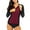 Wine, variant on BeautyIn Women's Long Sleeve Rash Guard UPF 50+ Swimwear Athletic Top