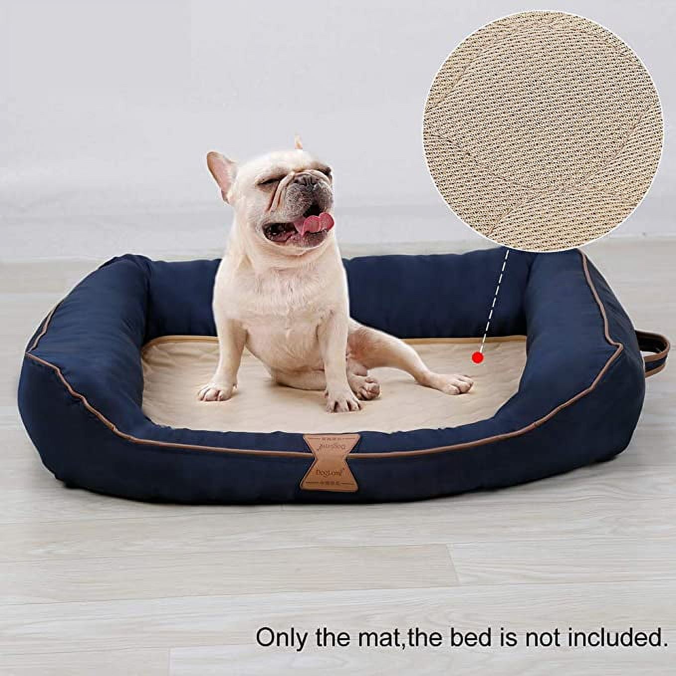 Pet Pee Pad, Dog Washable Training Blanket Absorbent Mat for Puppy Small Medium Large Dog (L, Beige)