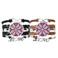 thumbnail image 1 of Stitching Octopus Illustration Pattern Bracelet Hand Strap Leather Rope Wristband Double Set, 1 of 3