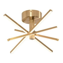 Afx Jaxf1515l30d1 Jaxx 4 Light 15" Wide Led Semi-Flush Ceiling Fixture - Brass
