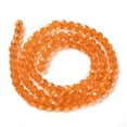 thumbnail image 3 of Transparent Glass Beads Faceted(32 Facets) Round Dark Orange 6mm Hole: 1mm about 98pcs/strand 20.47 inch(52cm), 3 of 5