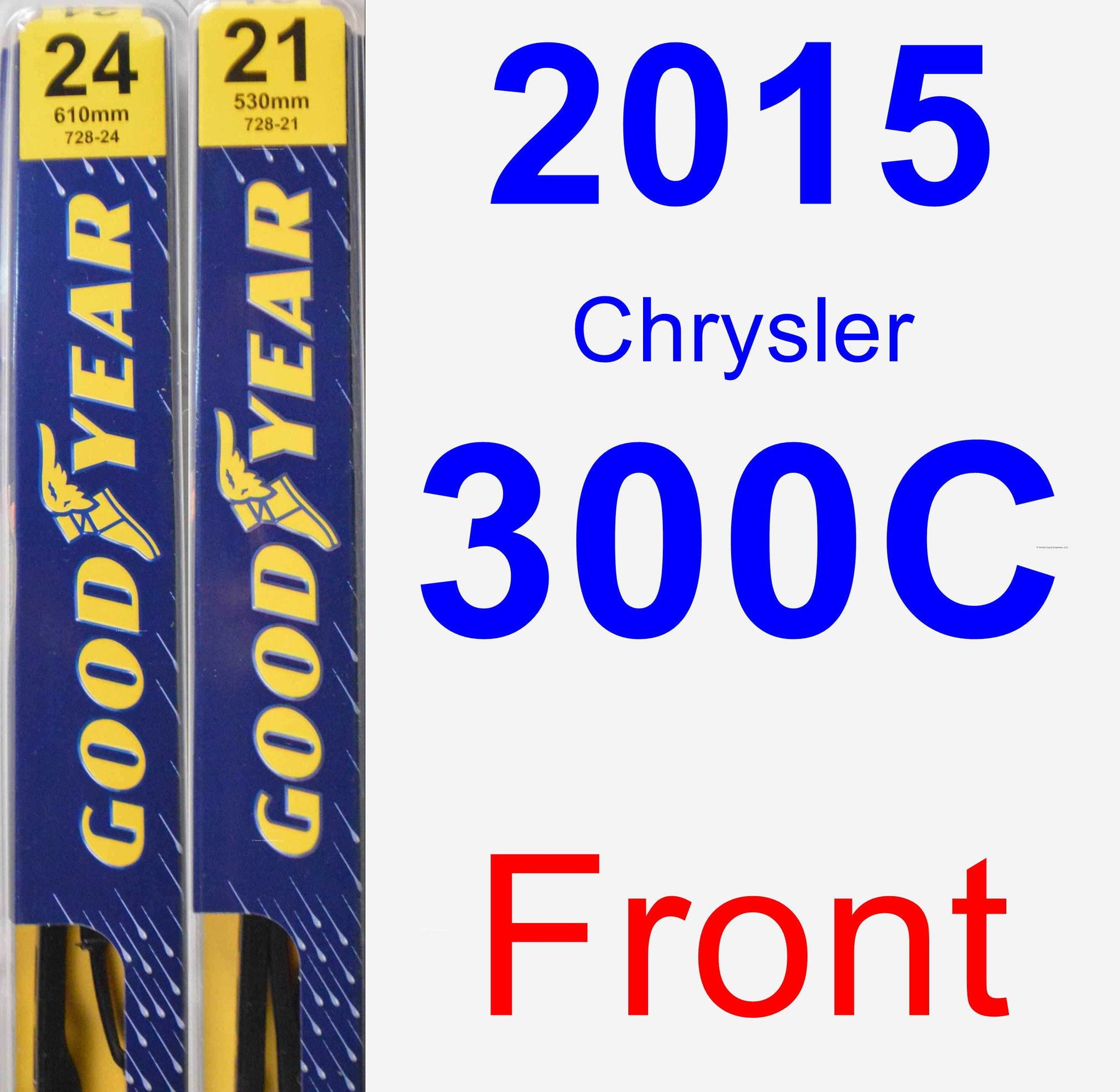 2015 Chrysler 300C Wiper Blade Set/Kit (Front) (2 Blades) Premium