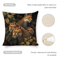 thumbnail image 4 of Four tigers Linen toss pillowcase Decoration pillowcase Gift preferred 18x18" Cushion cover 1 set Sofa pillowcase Sofa bedroom living room car, 4 of 8