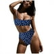 thumbnail image 1 of Traje de baño para mujer Traje de baño dividido para damas con estampado de ropa de playa Bikini Fridja  nalpqowj53094, 1 of 7