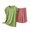Red, variant on SHTXOZHI Women's Crew Neck Pajamas Set Plus Size Loose Sleepwear Solid Color Homewear Elastic Short Loungewear