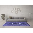 thumbnail image 3 of Ahgly Company Indoor Square Persian Blue Traditional Area Rugs, 6' Square, 3 of 4