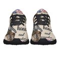 thumbnail image 5 of Memorial Day Honor And Remember Patriotic Veterans Shoes Sneakers Black Size 4, 5 of 7