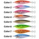 thumbnail image 3 of Anzuelos de calamar brillantes, 11CM/13,4G, señuelo de pesca de calamar Horizontal Artificial (rojo), 3 of 9