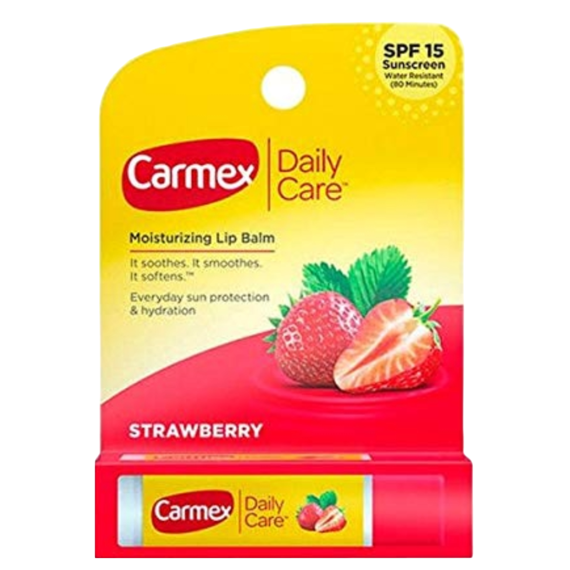 Carmex Classic Strawberry Flavor Stick .15 Oz. (Pack of 12)