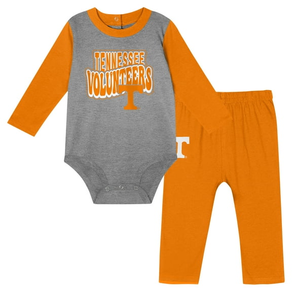 Infant Tennessee Orange Tennessee Volunteers Double Up Long Sleeve Bodysuit & Pant Set