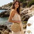 thumbnail image 7 of Boho Spring Crossbody Shoulder Bag for Women - Straw Bohemian Style Beach Purse with Tassel - Small Natural Beige Woven Ladies Handbag for Festival, Rave, Travel, Spring Summer Vacation, 2026, 7 of 7