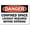 Warning Sign 4, variant on OSHA Danger Confined Space - Lockout Required Before Entering Sign - 8"x12" Metal Warning Sign, for Wall or Fence