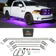 LEDGlow 6pc Purple Flexible LED Slimline Truck Underbody Underglow Lighting Kit