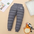 thumbnail image 2 of CAIVO Little Girls Boys Snow Pants Thick Winter Warm Lined Kids Pants Girl Activewear Trousers Snow Wear For Kids Classic Toddler Child Daily Wear, 2 of 4
