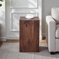 thumbnail image 2 of Tcbosik 12 inch Square Side Table, Modern End Table, Simple Night Stand for Small Space, Living Room, Bedroom, No Assembly Required, Walnut, 2 of 7