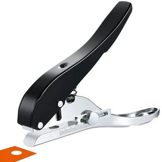 Handheld Hole Puncher Heavy Duty Single Oval Hole Punch Tool for