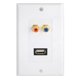 thumbnail image 1 of Placa Frontal De Pared Baoblaze Chapada En Oro Con Puertos Hembra USB 2.0, 1 of 8