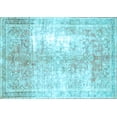 thumbnail image 1 of Ahgly Company Indoor Rectangle Persian Light Blue Traditional Area Rugs, 8' x 10', 1 of 4