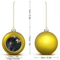 thumbnail image 2 of Attack On Titan Christmas Balls Ornaments Decoration Xmas Tree Hanging Ornament Pendant for Home Indoor Holiday Party Decor 2PCS, 2 of 8