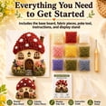 thumbnail image 3 of Whimsical Village 3D Fabric Poke Art Kit, Poke Art Kits for Adults, Creative Screen-Free Activity for Weekend Crafting and Unique Gift Idea (Beehive Honey), 3 of 8