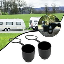2Pcs Trailer Hitch Ball Tow Bar Cover For Caravan Truck Trailer Towball Protective Cover Hook Ball Shape Towing Hitch