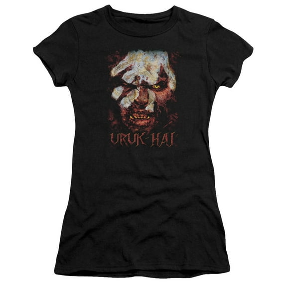 Lord of the Rings Uruk Hai S/S Junior Women's T-Shirt Sheer Black