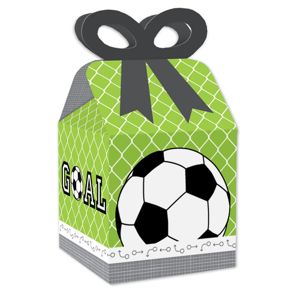 Big Dot Of Happiness Goaaal! Popcorn-Leckerli-Boxen 12 Stück – Für Fußball-Babyparty, 14,6x8,9 Cm