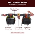 thumbnail image 3 of Juego de cinturones para herramientas Occidental Leather The Finisher Small, 25 bolsillos, 3 of 6