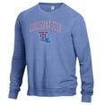thumbnail image 2 of Men's Heathered Royal Louisiana Tech Bulldogs The Champ Tri-Blend Pullover Sweatshirt, 2 of 3